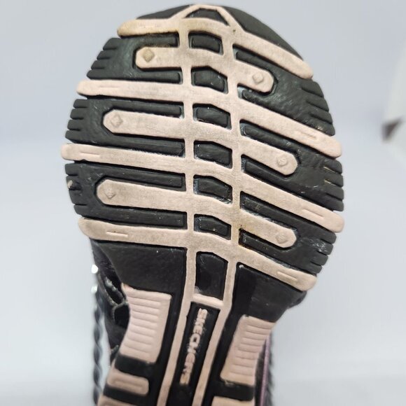 Vintage SKECHERS Leather Mary Janes Brown Pink Floral - Picture 6 of 13